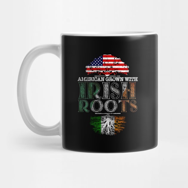 American Grown With Irish Roots Vintage - Gift Ireland Irish by giftideas